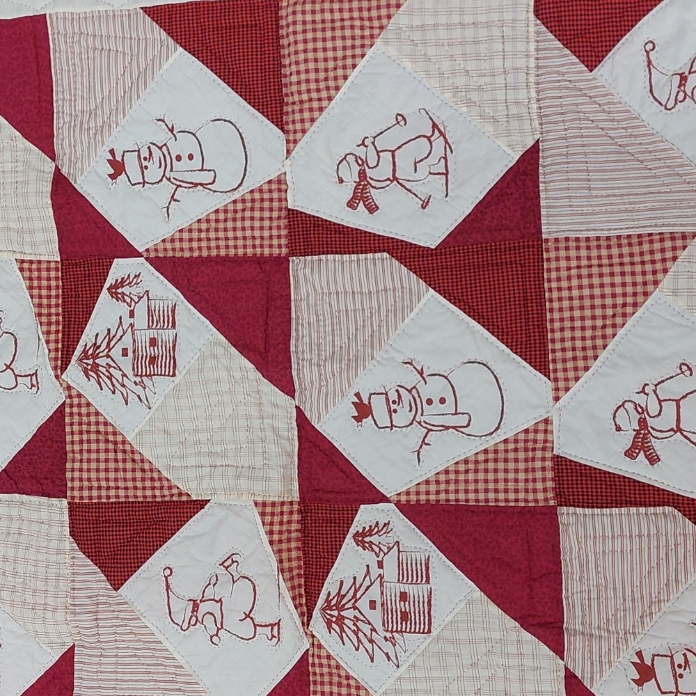 Snowman Winter Holiday Quilt